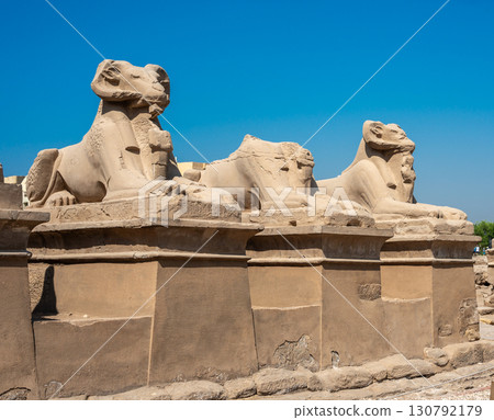 Ancient ruins of Karnak Temple in Luxor, Egypt Ancient ruins of Karnak Temple in Luxor, Egypt 130792179