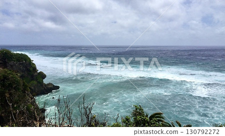 Rough seas on Okinoerabu Island, Kagoshima Prefecture 130792272
