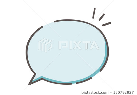 A hand-drawn style speech bubble that inspires something 130792927