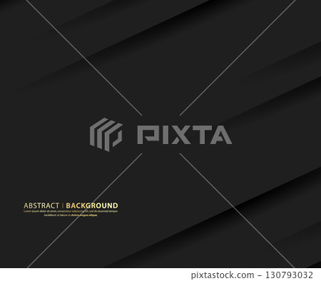 Dark and shadow abstract background. Modern Black design Template. vector illustration. 130793032