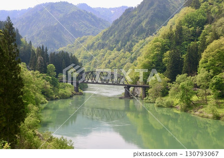 Tadami Line, 4th Bridge, Truss Bridge (Mishima Town, Fukushima Prefecture) 130793067