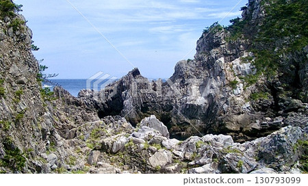Seascape of Shikinejima, Izu Islands, Tokyo Seascape of Shikinejima, Izu Islands, Tokyo 130793099