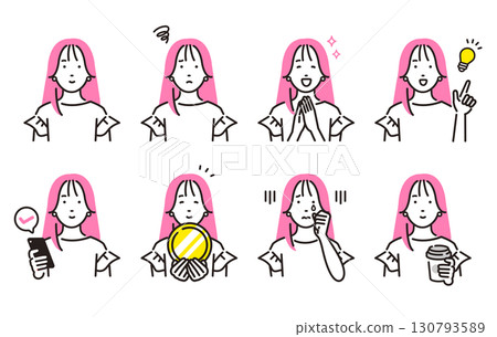 人年輕女子臉設定 1 130793589