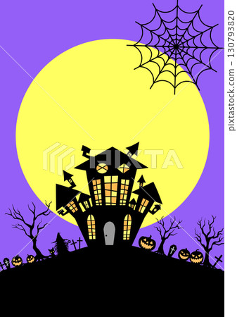 Spooky Halloween background illustration 130793820