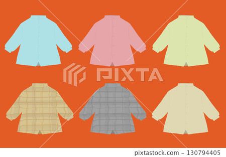 一套各式各樣的襯衫 130794405