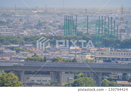 Hamamatsu cityscape and the Tomei Expressway No. 2 (Shizuoka Prefecture) Hamamatsu cityscape and the Tomei Expressway No. 2 (Shizuoka Prefecture) 130794424