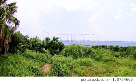 The view from the observation deck on Hatoma Island in the Yaeyama Islands, Okinawa Prefecture The view from the observation deck on Hatoma Island in the Yaeyama Islands, Okinawa Prefecture 130794666