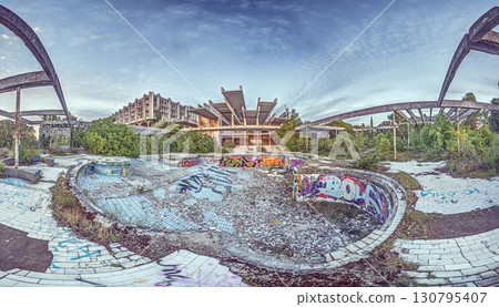 Ruins of outdoor pools Haludovo Hotel Krk Croatia Ruins of outdoor pools Haludovo Hotel Krk Croatia 130795407