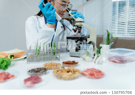 Nutrition specialists, exploring innovations in nutrition, psychiatry, and health science research. 130795708