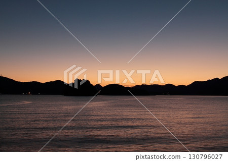 Sunset over the sea 130796027