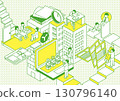 Image illustration of job change (green version) 130796140