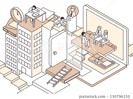 Image visual for job change (light color version) 130796150