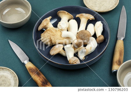 Bowl of mushrooms. Bowl of mushrooms. 130796203