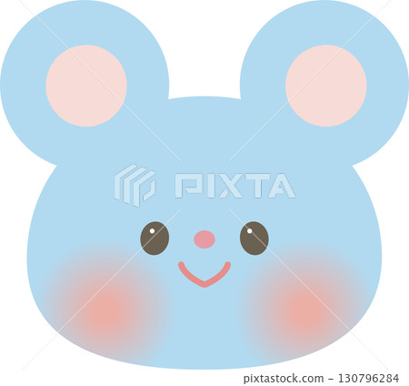 可愛的十二生肖動物插畫_老鼠_兒童 130796284