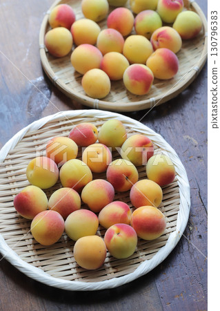 Freshly picked plums 130796383