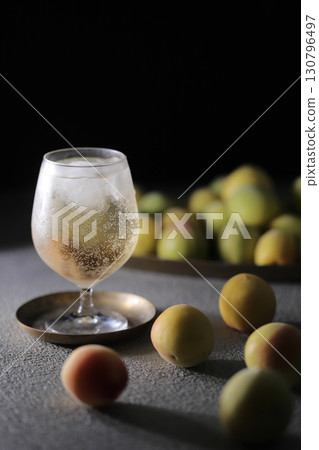 Cold plum juice 130796497