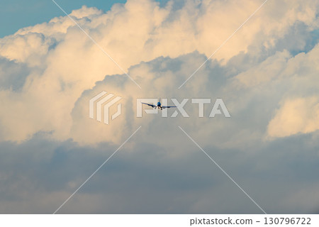 Airplane background, clouds of various expressions, sky, sun, evening sky, sunrise Airplane background, clouds of various expressions, sky, sun, evening sky, sunrise 130796722