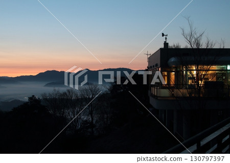 Dawn sky and quiet dawn 130797397