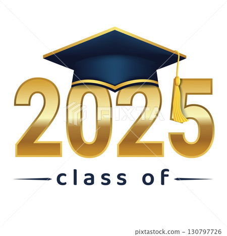 2025 Graduation Cap Logo 130797726