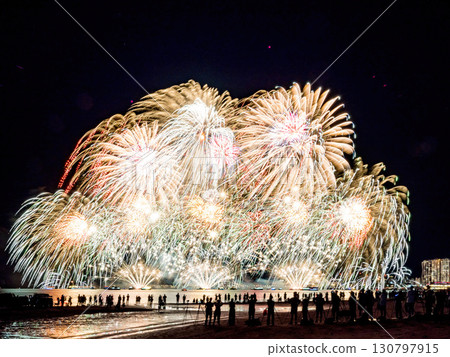 Fireworks in Tamsui,New Taipei City,Taiwan. Fireworks in Tamsui,New Taipei City,Taiwan. 130797915