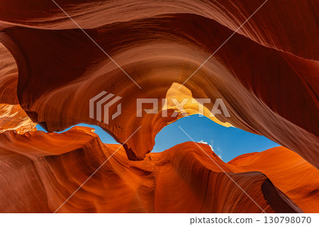 View of Lower Antelope Canyon in Arizona, USA, Grand Canyon, Grand Circle View of Lower Antelope Canyon in Arizona, USA, Grand Canyon, Grand Circle 130798070