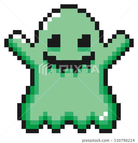Pixel Art Character Halloween Ghost (7) 130798224