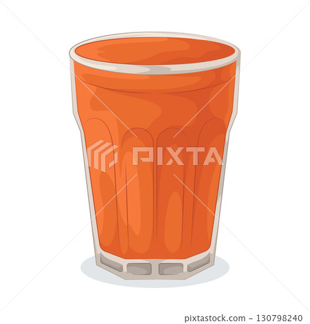 Illustration of carrot juice Illustration of carrot juice 130798240