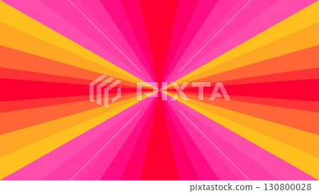 Geometric pattern, triangle, radial, gradient, orange, pink 130800028