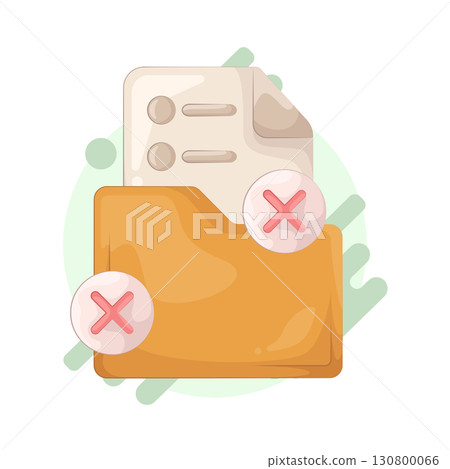 Illustration of folder Illustration of folder 130800066