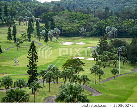 landscape view of golf course in Taiwan. landscape view of golf course in Taiwan. 130800272