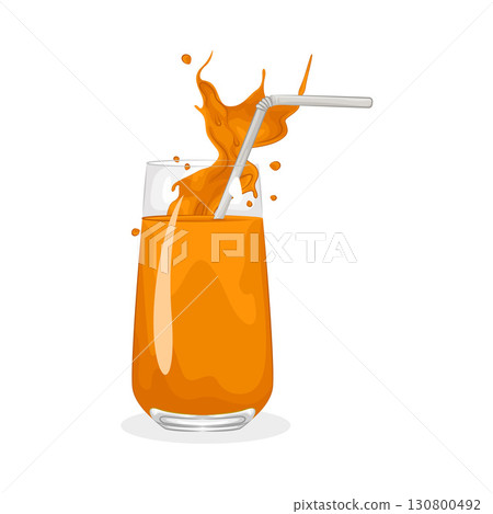 Illustration of orange juice 130800492