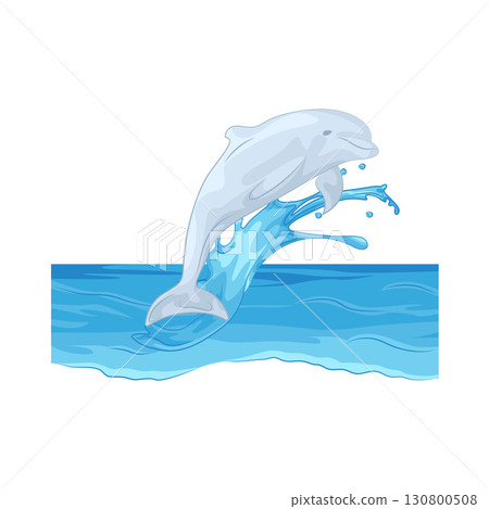 Illustration of dolphin Illustration of dolphin 130800508