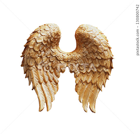 Elegant gold wings against a rich, dark background. Evokes themes of protection, faith, dreams, and inspiration. Great for spiritual, memorial, or artistic projects. Elegant gold wings against a rich, dark background. Evokes themes of protection, faith, dreams, and inspiration. Great for spiritual, memorial, or artistic projects. 130800742