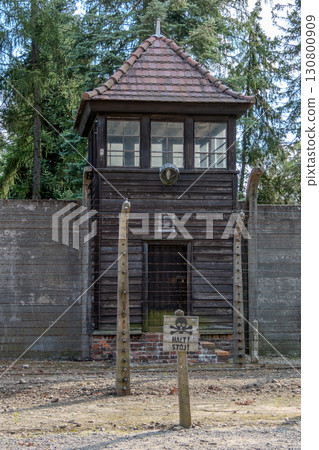 Auschwitz Birkenau Concentration and Extermination Camp Watchtower Auschwitz Birkenau Concentration and Extermination Camp Watchtower 130800909