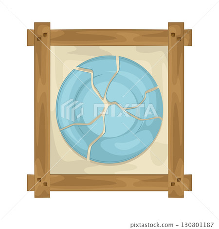 Illustration of Broken plate  130801187
