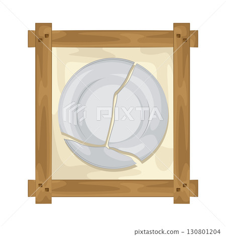 Illustration of Broken plate  130801204