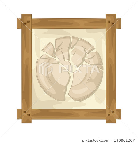 Illustration of Broken plate Illustration of Broken plate 130801207