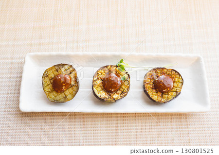 Eggplant steak with miso sauce Eggplant steak with miso sauce 130801525