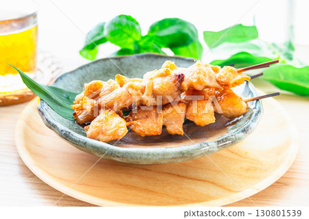 Grilled bonjiri with salt Grilled bonjiri with salt 130801539
