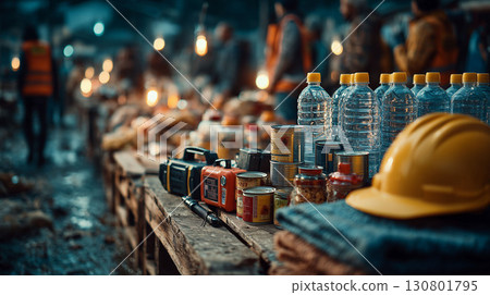 災害應急物資及災害應急意識 130801795