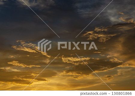 Summer sky: Sky and clouds at dusk 128 130801866