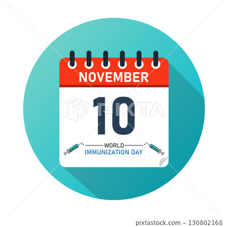 World Immunization Day November 10 Calendar Graphic Design World Immunization Day November 10 Calendar Graphic Design 130802168