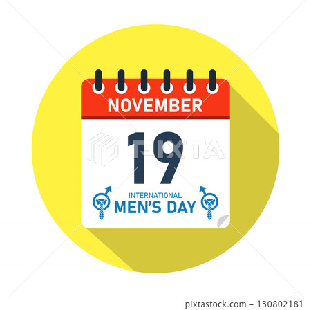 International Men's Day November 19 Calendar Graphic Design 130802181