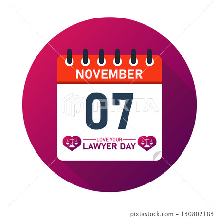 Love Your Lawyer Day November 07 Calendar Graphic Design 130802183