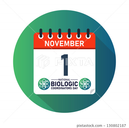 National Biologic Coordinators Day November 1 Calendar Graphic Design 130802187