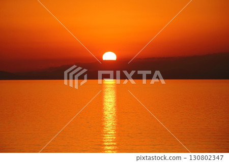 Arao City Ariake Sea Coast New Year's Day Dusk Arao City Ariake Sea Coast New Year's Day Dusk 130802347