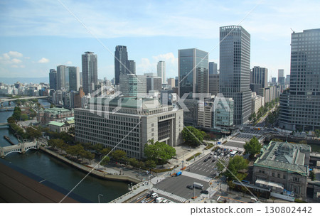 從大阪堂島濱塔 16 樓向東南方向看到的景色 130802442