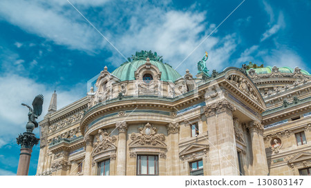 Palais or Opera Garnier The National Academy of Music timelapse in Paris, France. Palais or Opera Garnier The National Academy of Music timelapse in Paris, France. 130803147