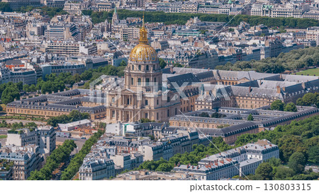 Top view of Paris skyline from observation deck of Montparnasse tower timelapse. Main landmarks of european megapolis. Paris, France Top view of Paris skyline from observation deck of Montparnasse tower timelapse. Main landmarks of european megapolis. Paris, France 130803315