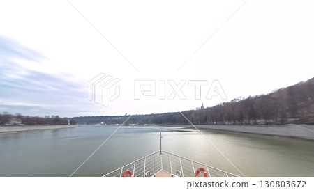 Moscow River. River cruise ships on the Moscow river winter timelapse hyperlapse Moscow River. River cruise ships on the Moscow river winter timelapse hyperlapse 130803672